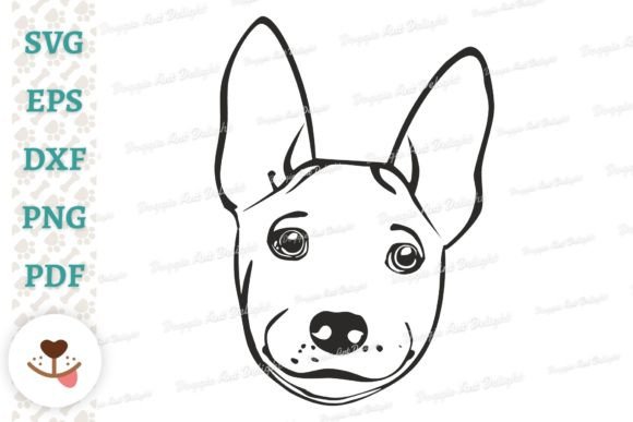 Basenji Puppy Face Vector Cut File Svg