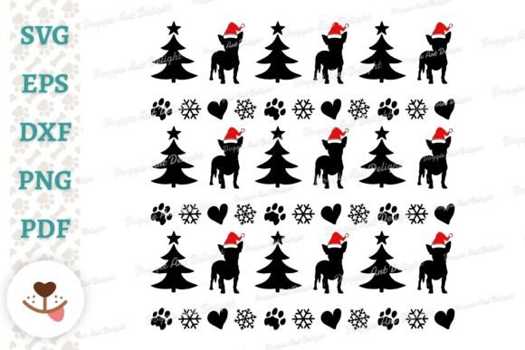 Chihuahua Christmas Dog Pattern Ornament