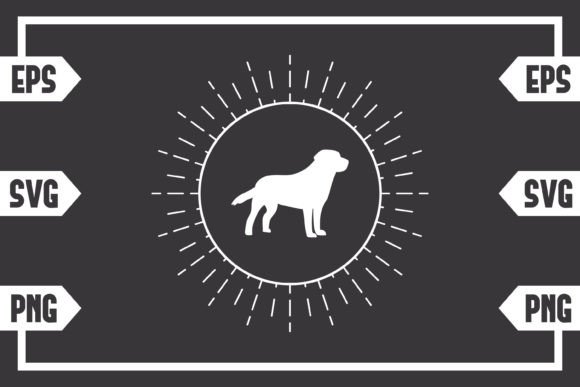 Circle Sunburst - Dog