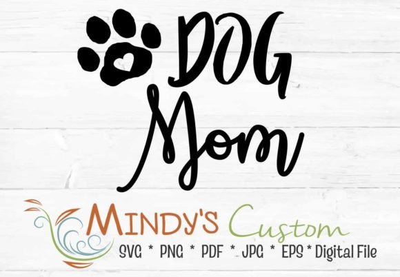 Dog Mom Dog Pawprint