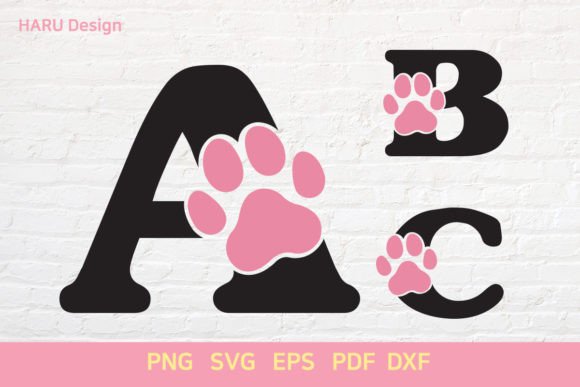 Dog Paw Alphabet