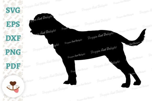 Dogue De Bordeaux Silhouette SVG PNG DXF