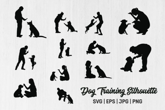 Embroidery Design Review: Dog Training Silhouettes, Dog Trainer
