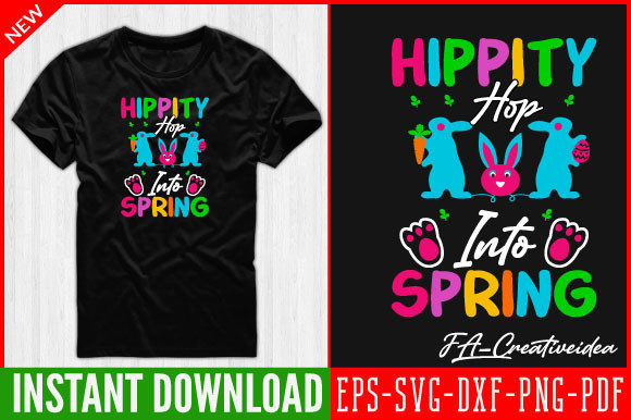 Hip-pity Hop Into Spring SVG Design