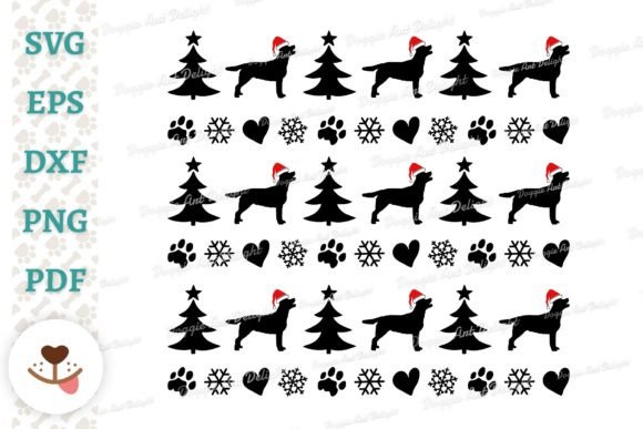 Labrador Dog Christmas Pattern Ornament