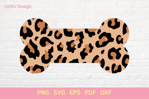 Leopard Print Dog Bone