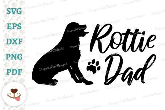 Rottie Dad Svg Png Dxf
