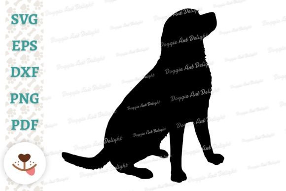 Sitting Labrador Dog Silhouette
